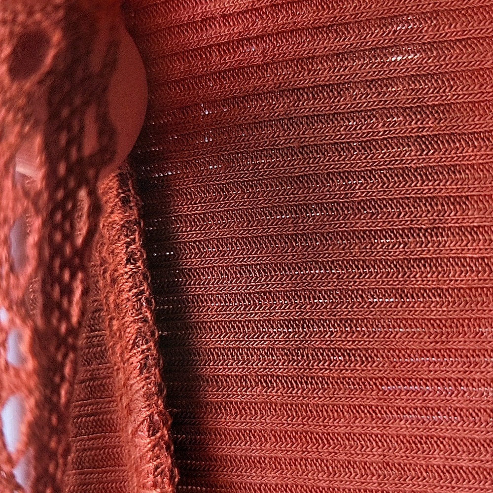 NWT, FREE PEOPLE COWBOY MED TOP in Rust color - Picture 6 of 14